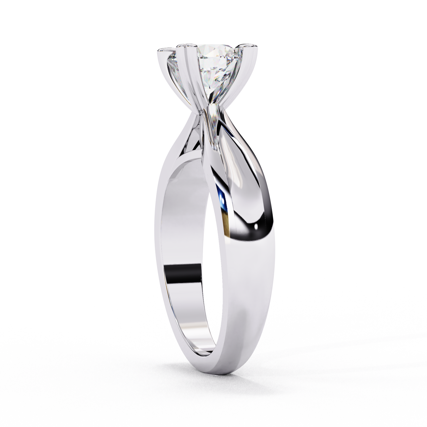 Amora D’Elise Round Solitaire Ring