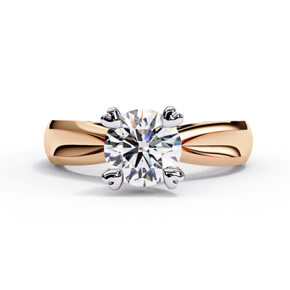 Amora D’Elise Round Solitaire Ring