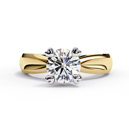 Amora D’Elise Round Solitaire Ring