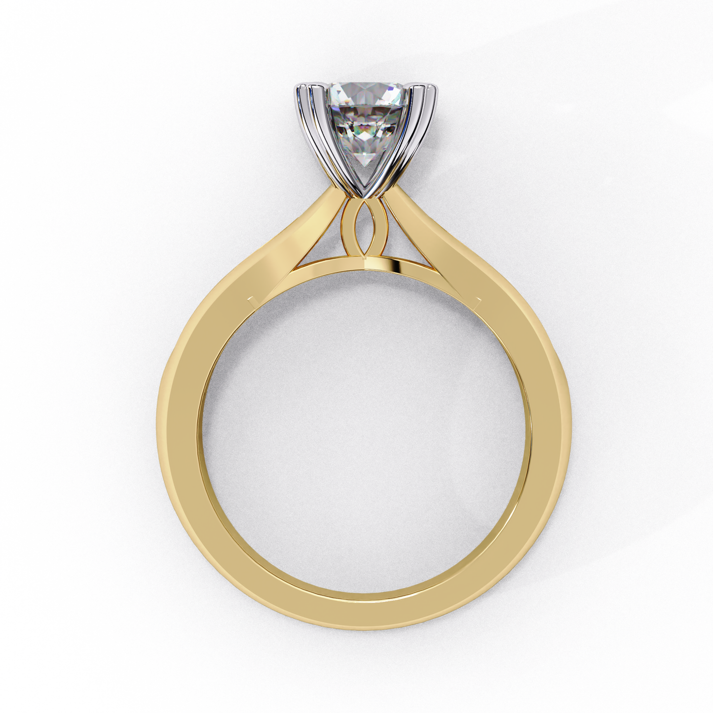 Amora D’Elise Round Solitaire Ring