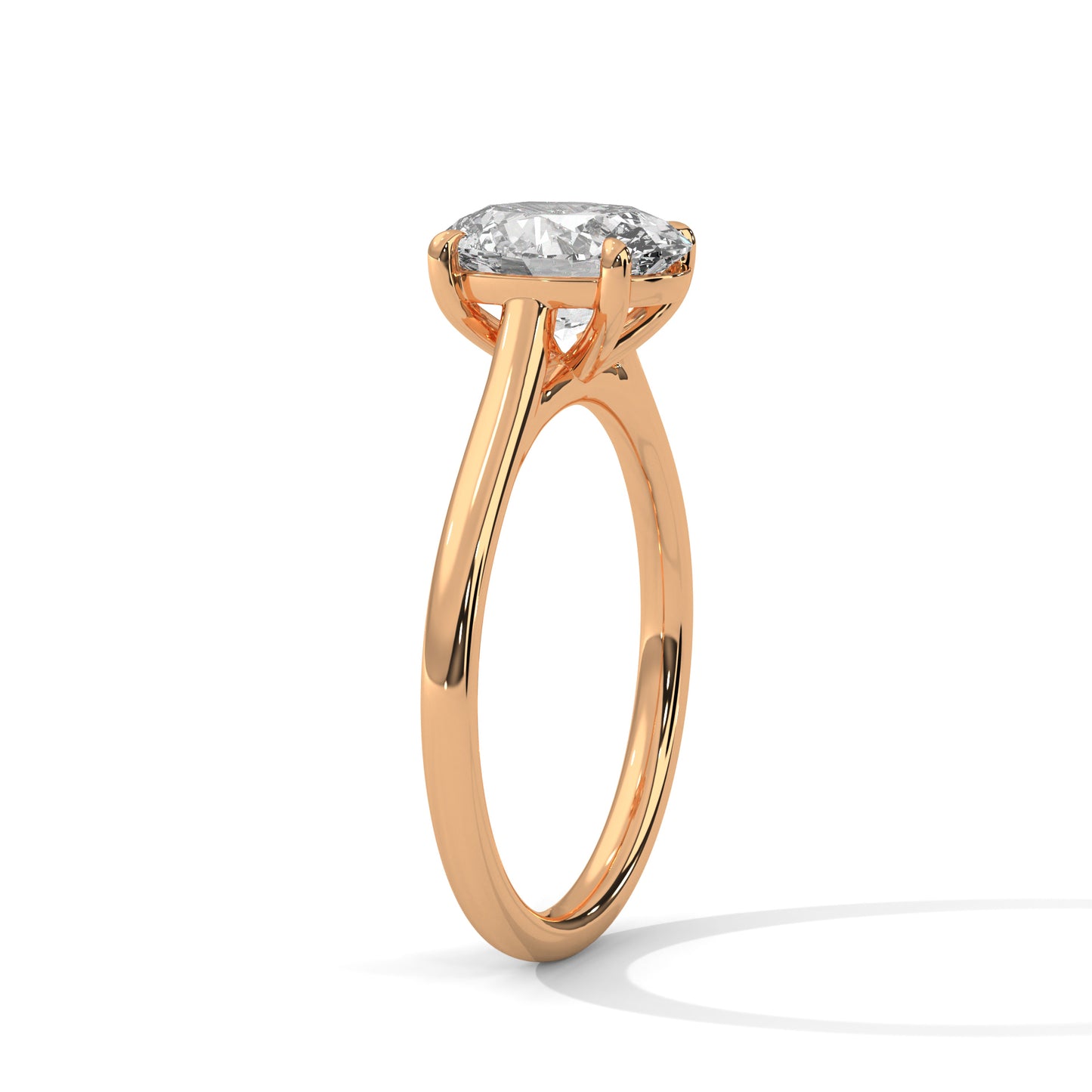 Sacred Shimmer Oval Solitaire Ring