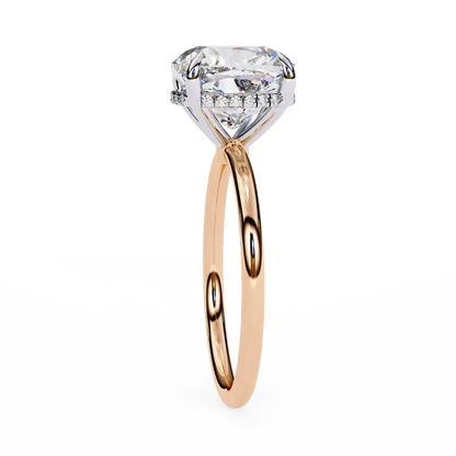 Vittoria Sette Cushion Solitaire Ring
