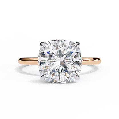 Vittoria Sette Cushion Solitaire Ring