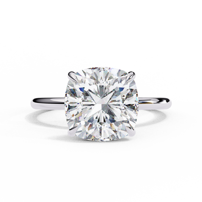 Vittoria Sette Cushion Solitaire Ring