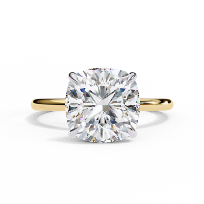Vittoria Sette Cushion Solitaire Ring