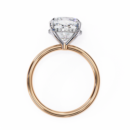 Vittoria Sette Cushion Solitaire Ring
