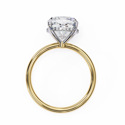 Vittoria Sette Cushion Solitaire Ring
