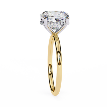 Vittoria Sette Cushion Solitaire Ring