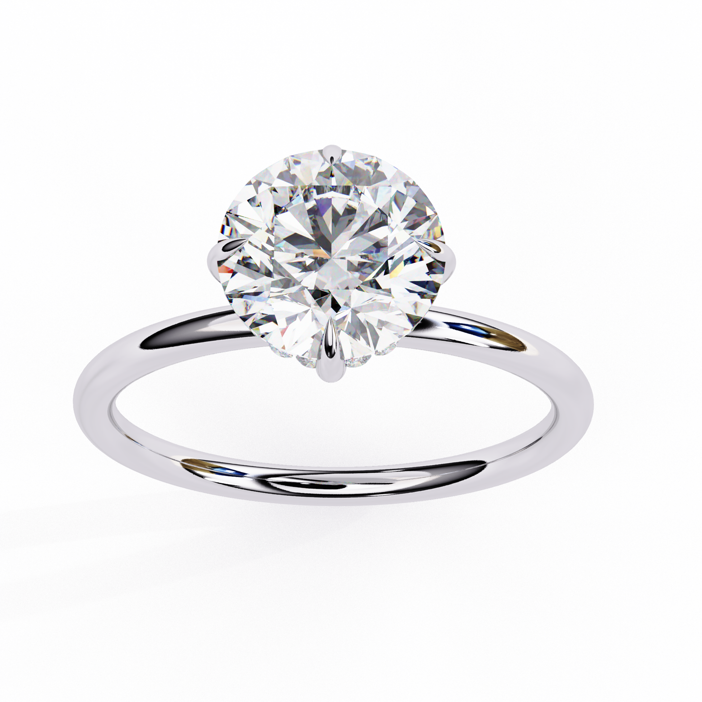 Lucidara Classic Round Solitaire Ring