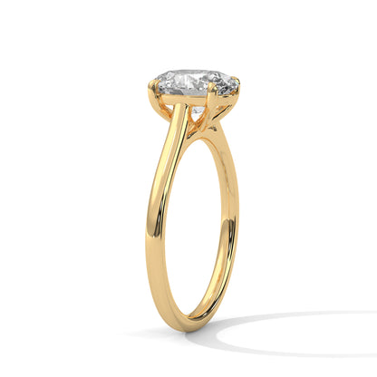 Sacred Shimmer Oval Solitaire Ring