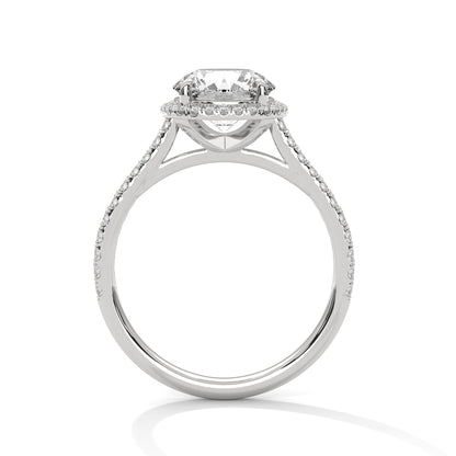 Whispering Pearl Solitaire Ring