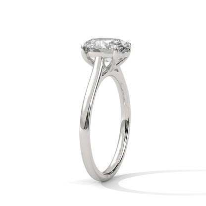 Sacred Shimmer Oval Solitaire Ring
