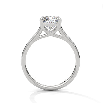 Frosted Promise Cushion Solitaire Ring