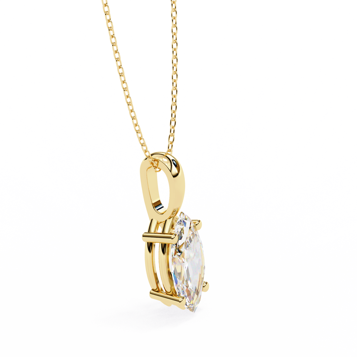 Vionna Renaissance Marquise Solitaire Pendant
