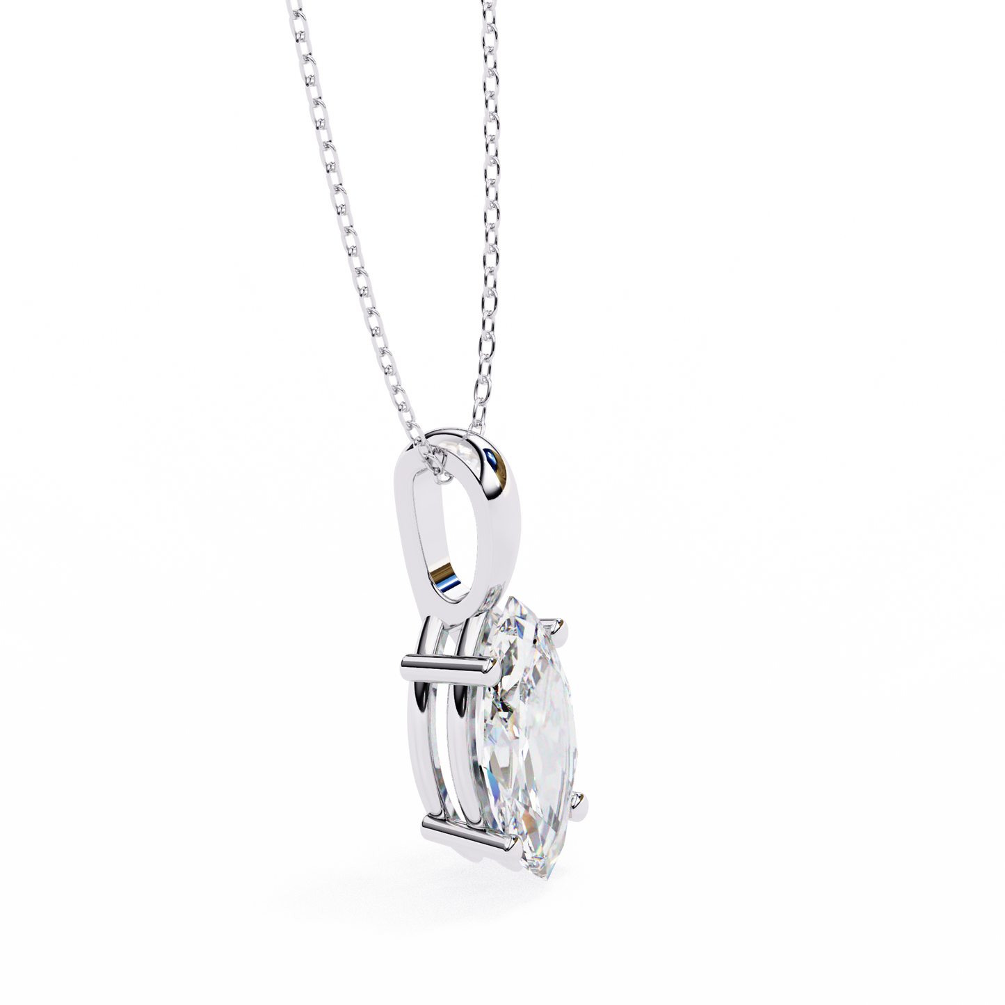 Vionna Renaissance Marquise Solitaire Pendant