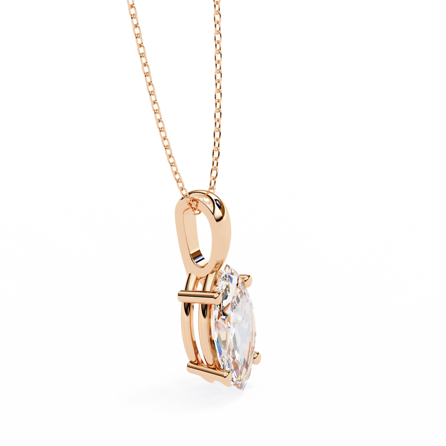 Vionna Renaissance Marquise Solitaire Pendant