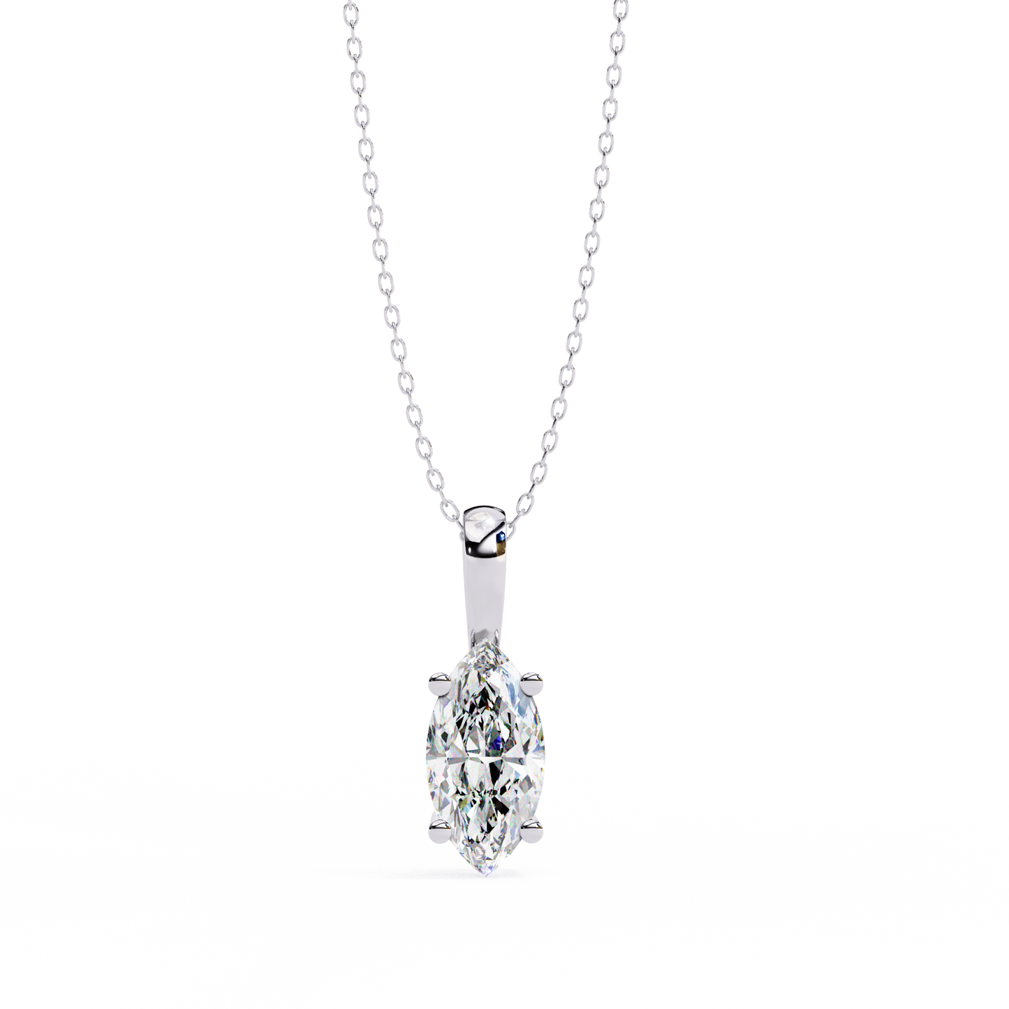 Vionna Renaissance Marquise Solitaire Pendant
