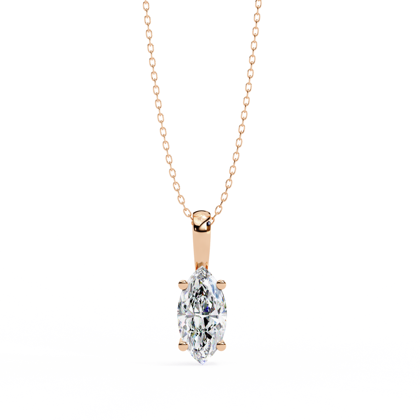 Vionna Renaissance Marquise Solitaire Pendant