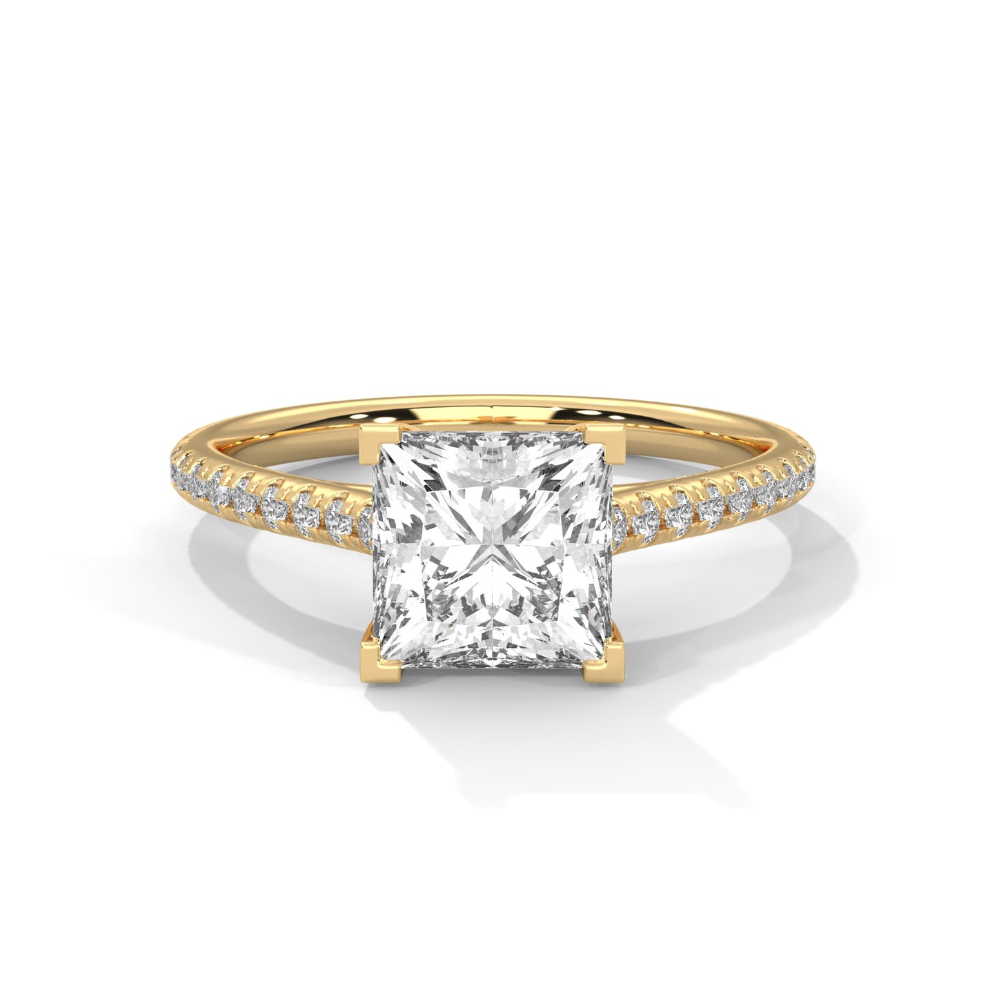 Zerine Grace Princess Solitaire Ring