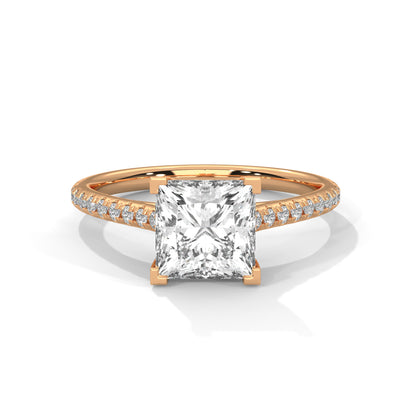Zerine Grace Princess Solitaire Ring
