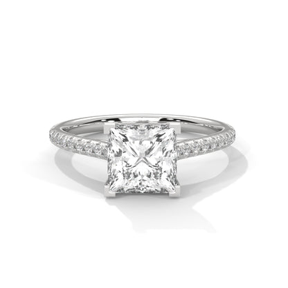 Zerine Grace Princess Solitaire Ring