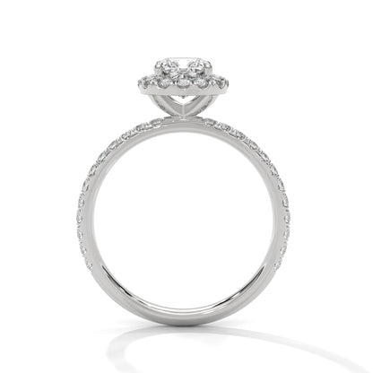 Ardent Sol Cushion Solitaire Ring