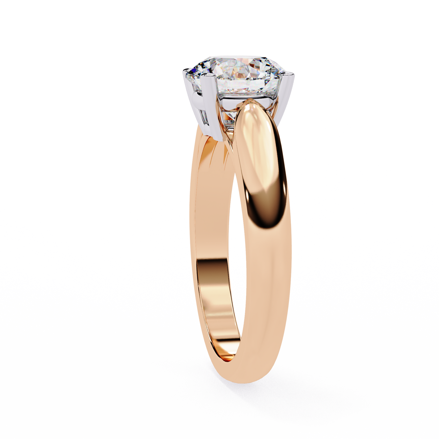 Diamante Vivo Round Solitaire Ring
