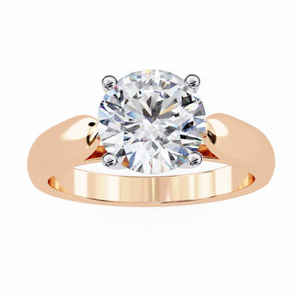 Diamante Vivo Round Solitaire Ring