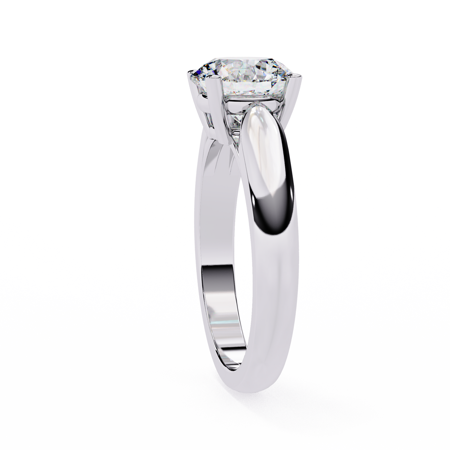 Diamante Vivo Round Solitaire Ring