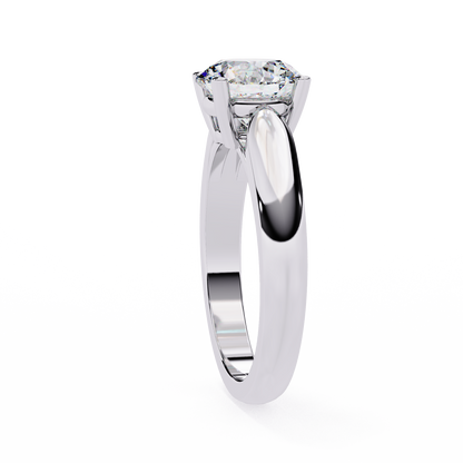 Diamante Vivo Round Solitaire Ring