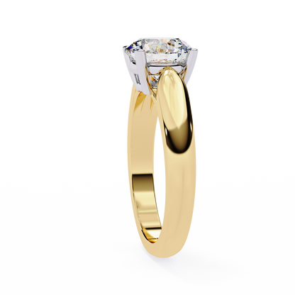 Diamante Vivo Round Solitaire Ring