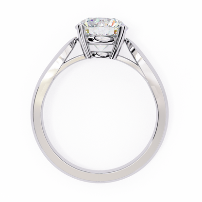 Diamante Vivo Round Solitaire Ring