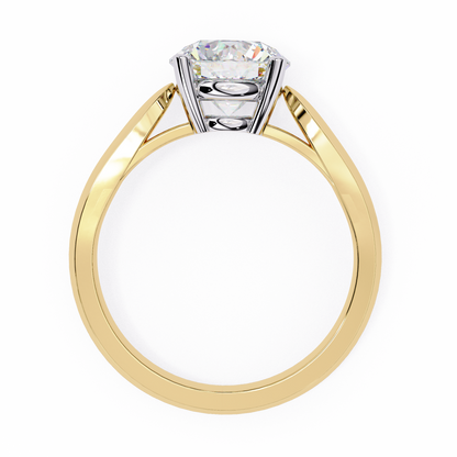 Diamante Vivo Round Solitaire Ring