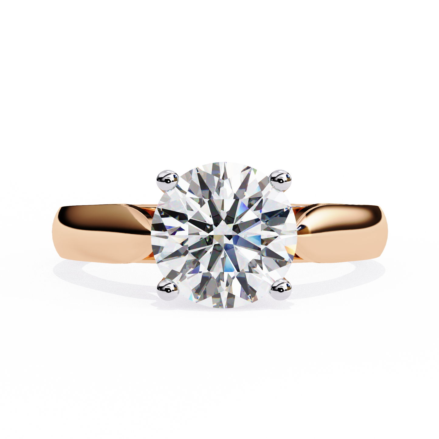 Diamante Vivo Round Solitaire Ring