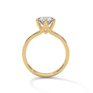 Caelia Bloom Round Solitaire Ring