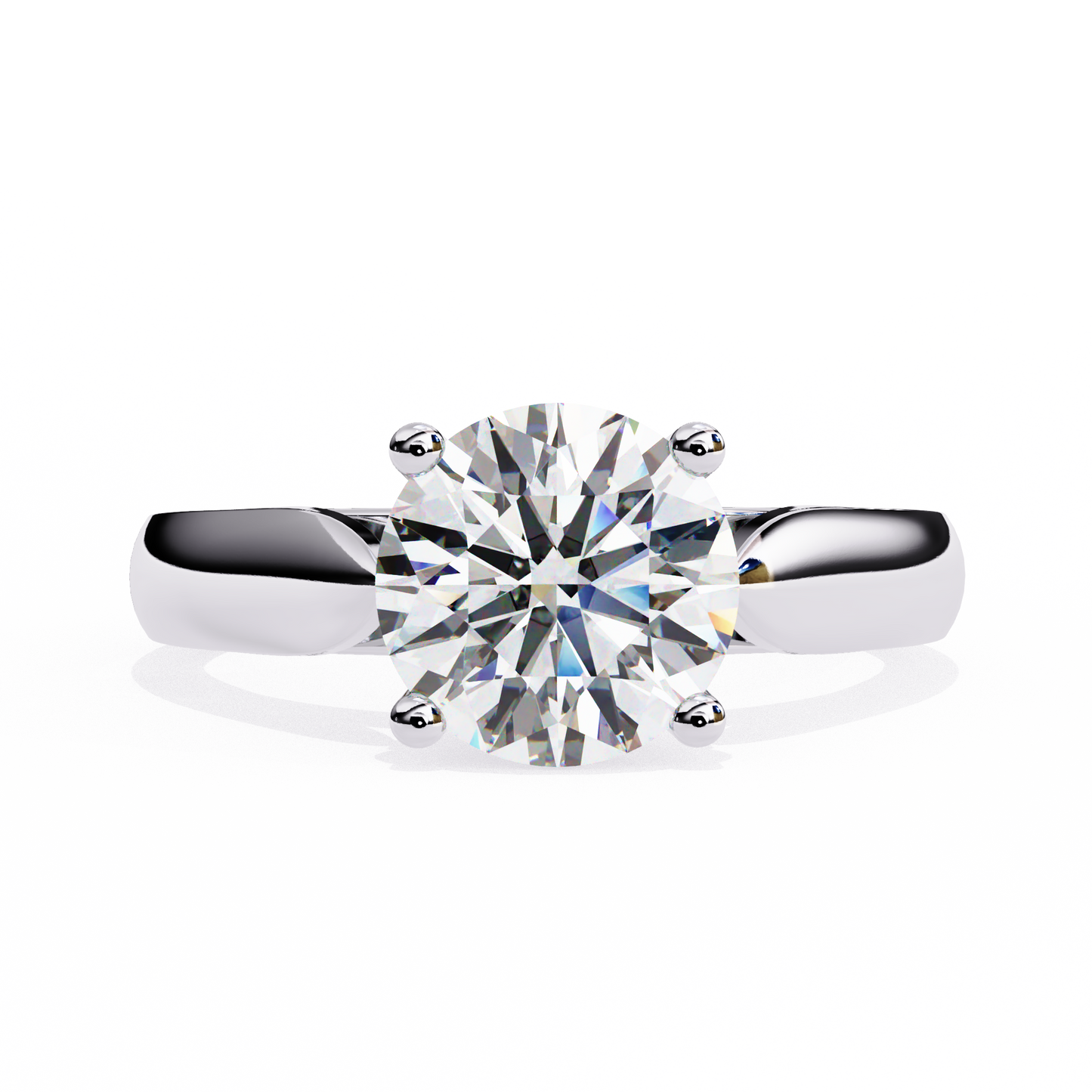 Diamante Vivo Round Solitaire Ring