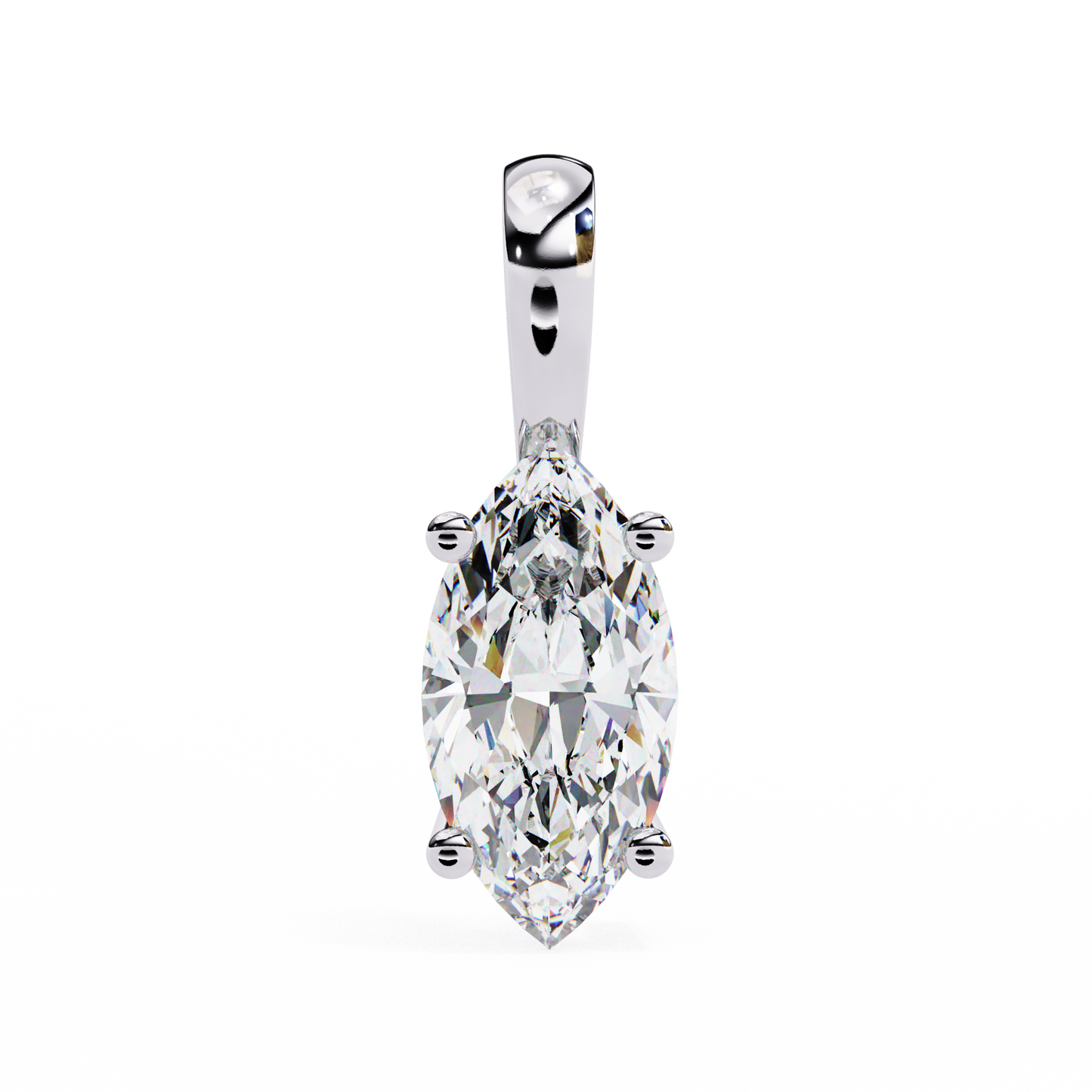 Vionna Renaissance Marquise Solitaire Pendant