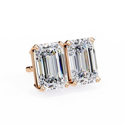 Luxverra Solitaire Diamond Earrings