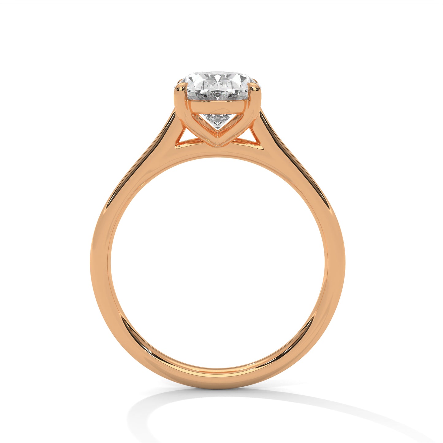 Sacred Shimmer Oval Solitaire Ring