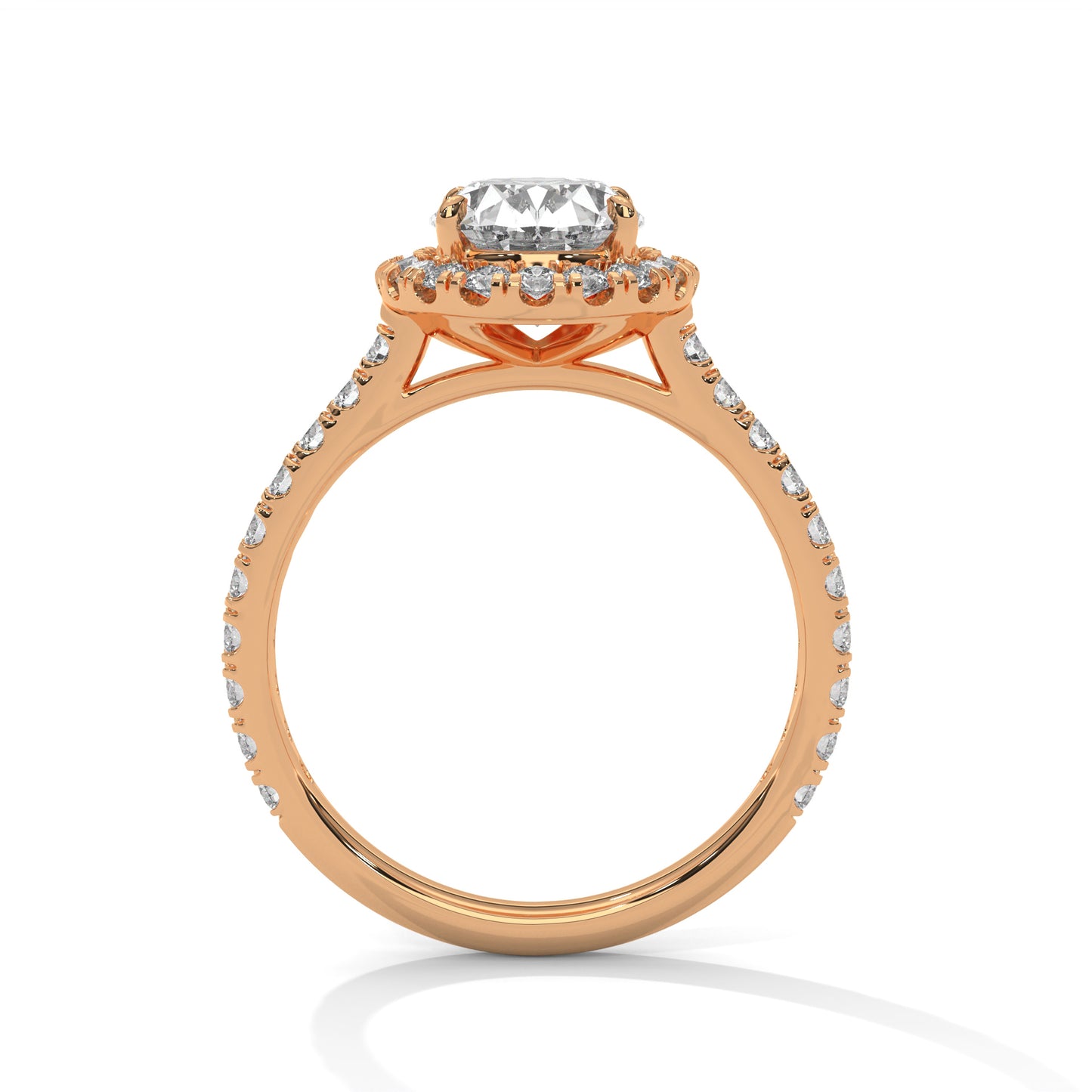Regal Halo Oval-Cut Diamond Ring