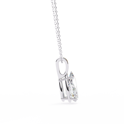 Elnoria Couture Pear Solitaire Pendant