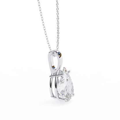 Elnoria Couture Pear Solitaire Pendant