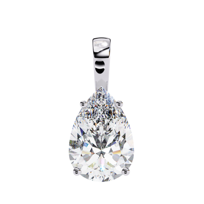 Elnoria Couture Pear Solitaire Pendant
