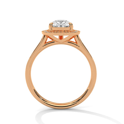 Serene Solace Pear Solitaire Ring