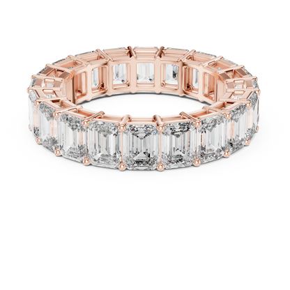 Bellezza Eternity Emerald Diamonds Ring