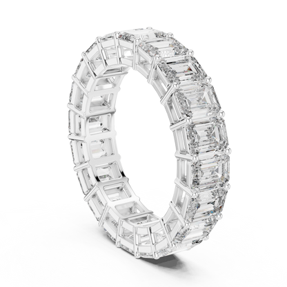 Bellezza Eternity Emerald Diamonds Ring