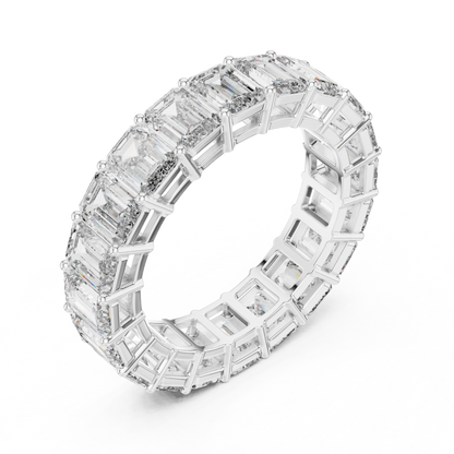 Bellezza Eternity Emerald Diamonds Ring