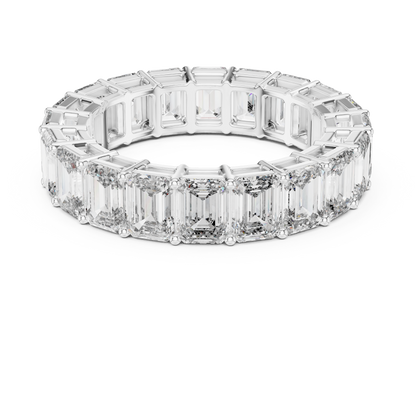 Bellezza Eternity Emerald Diamonds Ring