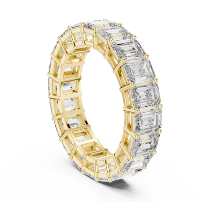 Bellezza Eternity Emerald Diamonds Ring