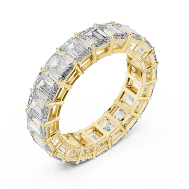 Bellezza Eternity Emerald Diamonds Ring